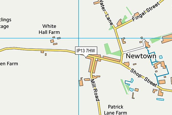 IP13 7HW map - OS VectorMap District (Ordnance Survey)