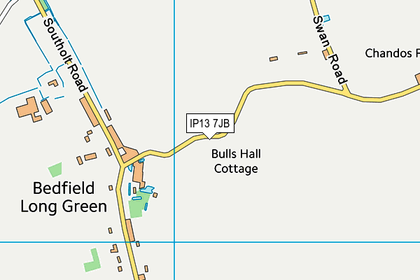 IP13 7JB map - OS VectorMap District (Ordnance Survey)