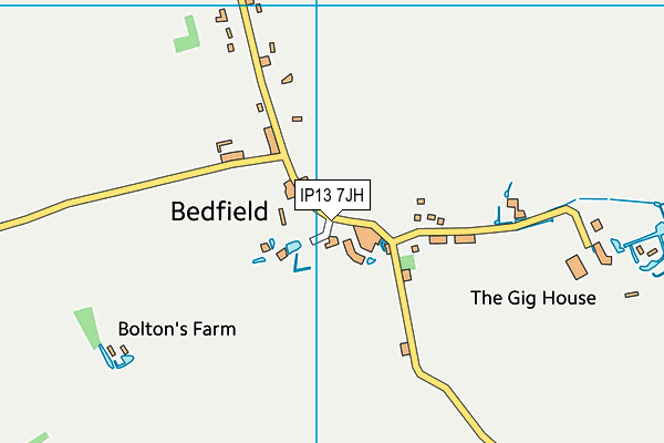 IP13 7JH map - OS VectorMap District (Ordnance Survey)