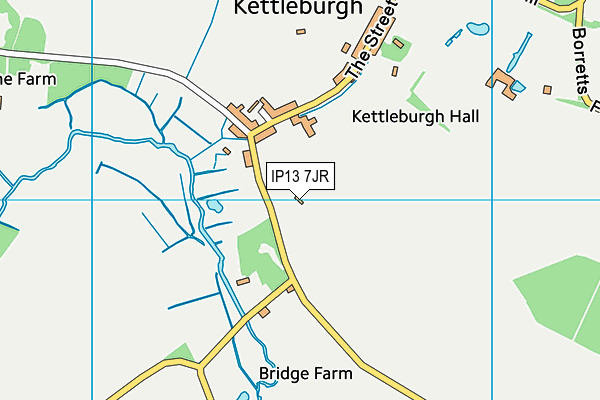 IP13 7JR map - OS VectorMap District (Ordnance Survey)