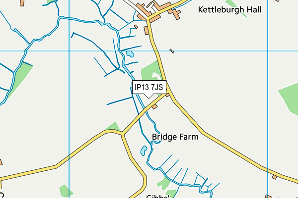 IP13 7JS map - OS VectorMap District (Ordnance Survey)