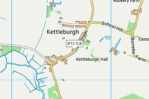 IP13 7LB map - OS VectorMap District (Ordnance Survey)