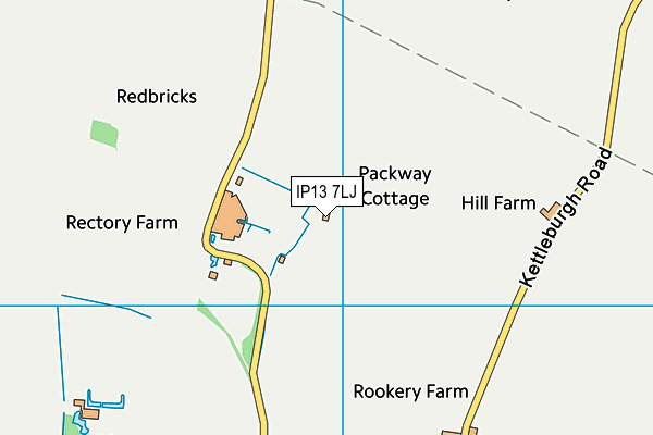 IP13 7LJ map - OS VectorMap District (Ordnance Survey)