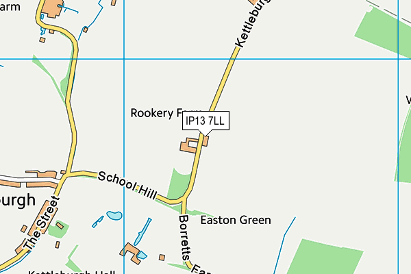 IP13 7LL map - OS VectorMap District (Ordnance Survey)