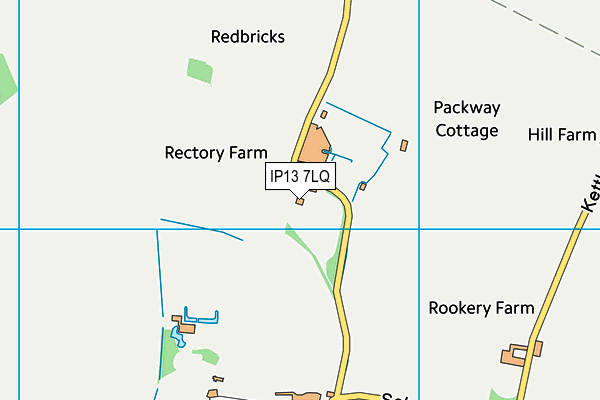 IP13 7LQ map - OS VectorMap District (Ordnance Survey)