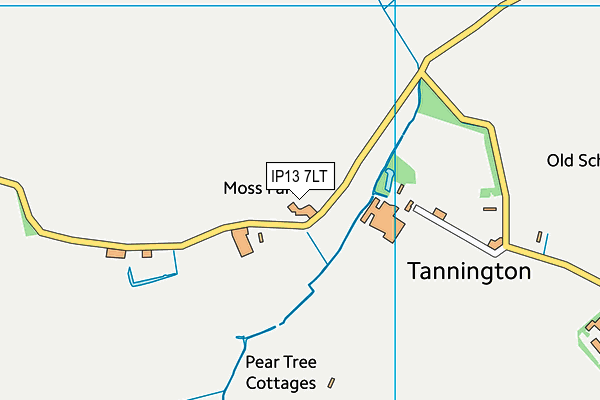 IP13 7LT map - OS VectorMap District (Ordnance Survey)