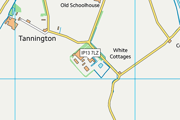 IP13 7LZ map - OS VectorMap District (Ordnance Survey)