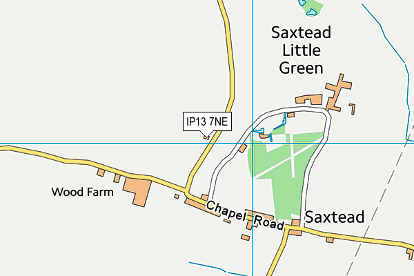 IP13 7NE map - OS VectorMap District (Ordnance Survey)