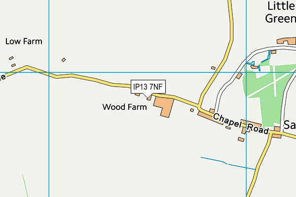 IP13 7NF map - OS VectorMap District (Ordnance Survey)