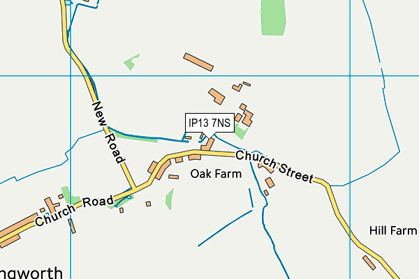 IP13 7NS map - OS VectorMap District (Ordnance Survey)