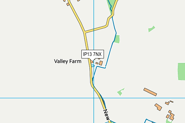 IP13 7NX map - OS VectorMap District (Ordnance Survey)