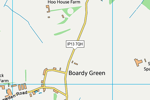 IP13 7QH map - OS VectorMap District (Ordnance Survey)