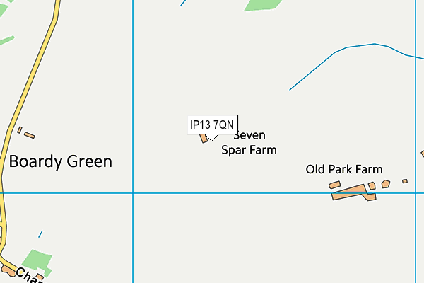 IP13 7QN map - OS VectorMap District (Ordnance Survey)