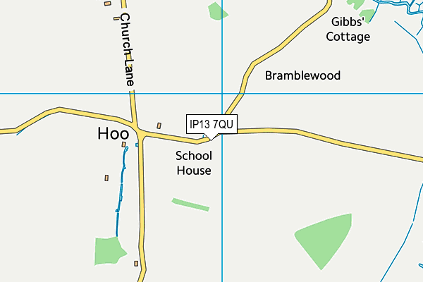 IP13 7QU map - OS VectorMap District (Ordnance Survey)