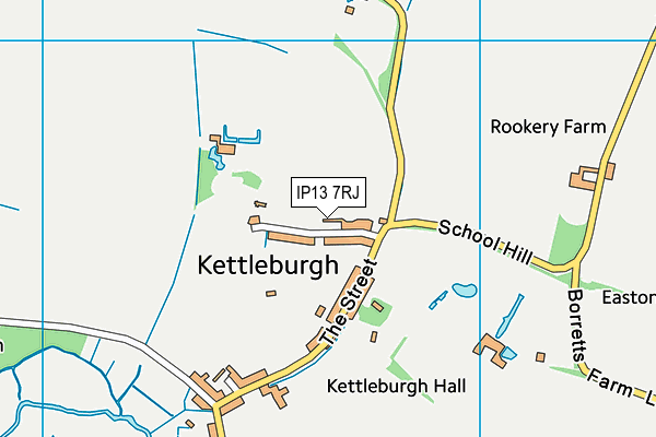 IP13 7RJ map - OS VectorMap District (Ordnance Survey)