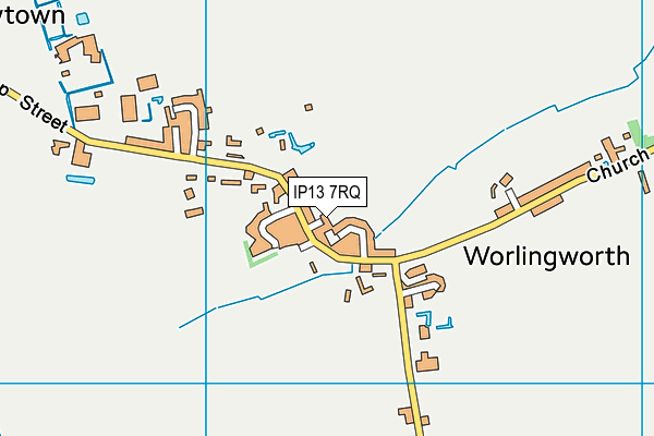 IP13 7RQ map - OS VectorMap District (Ordnance Survey)