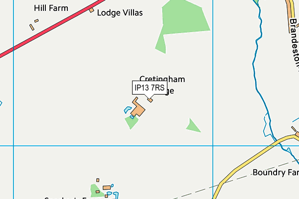 IP13 7RS map - OS VectorMap District (Ordnance Survey)