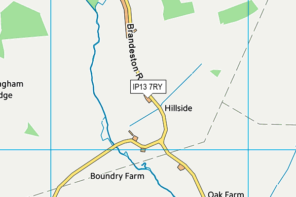 IP13 7RY map - OS VectorMap District (Ordnance Survey)