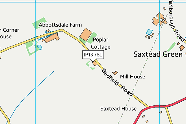 IP13 7SL map - OS VectorMap District (Ordnance Survey)