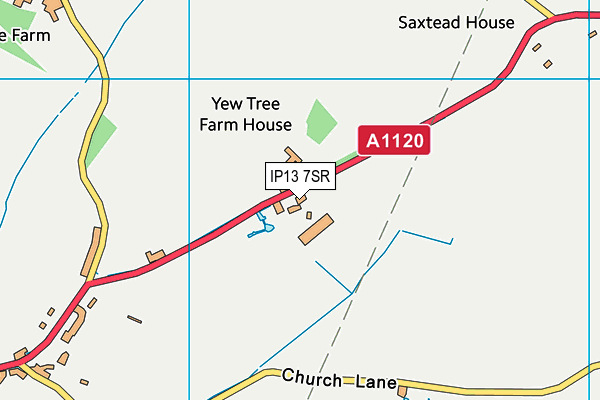 IP13 7SR map - OS VectorMap District (Ordnance Survey)