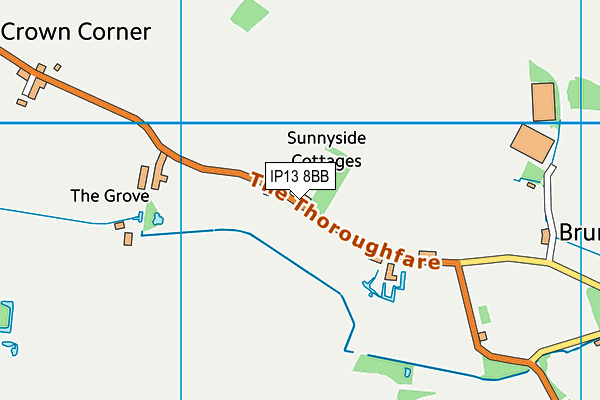 IP13 8BB map - OS VectorMap District (Ordnance Survey)