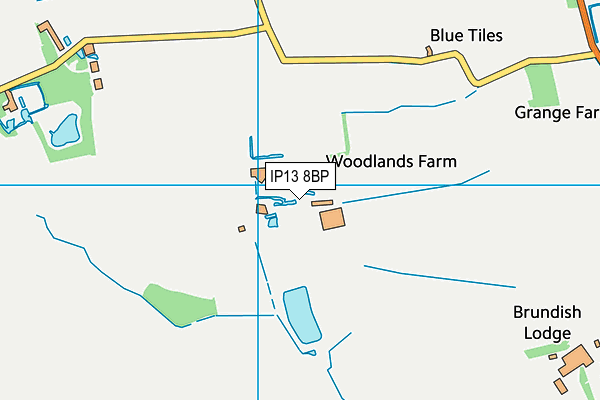 IP13 8BP map - OS VectorMap District (Ordnance Survey)