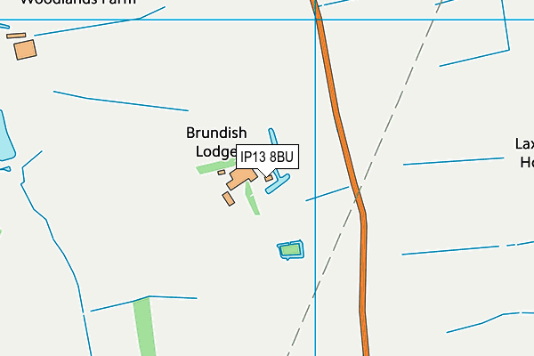 IP13 8BU map - OS VectorMap District (Ordnance Survey)