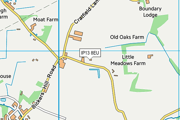 IP13 8EU map - OS VectorMap District (Ordnance Survey)