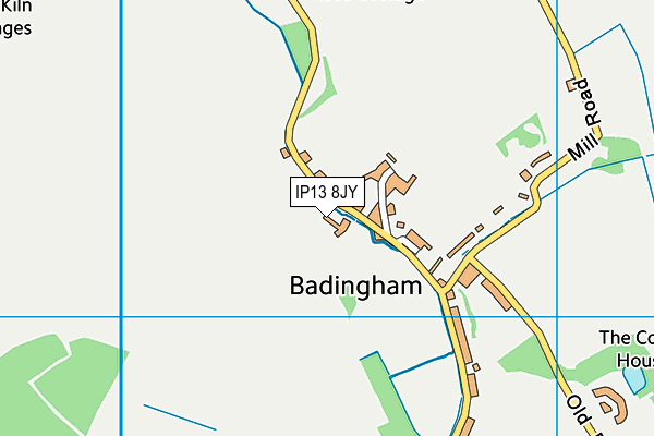 IP13 8JY map - OS VectorMap District (Ordnance Survey)