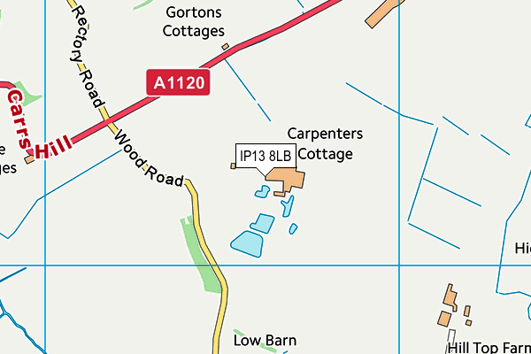 IP13 8LB map - OS VectorMap District (Ordnance Survey)