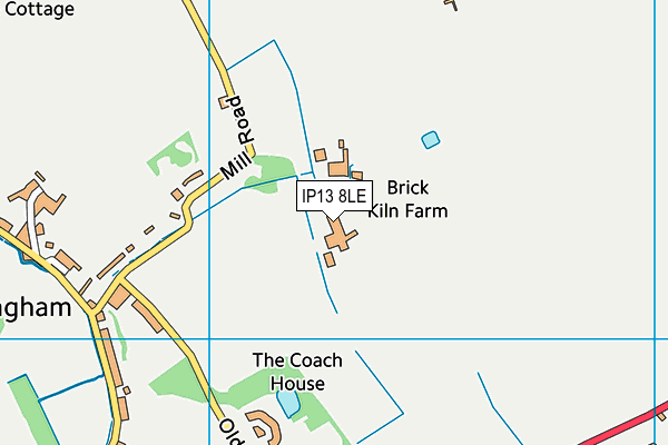 IP13 8LE map - OS VectorMap District (Ordnance Survey)