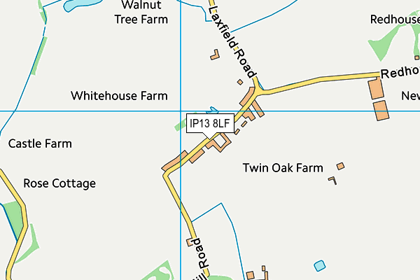 IP13 8LF map - OS VectorMap District (Ordnance Survey)