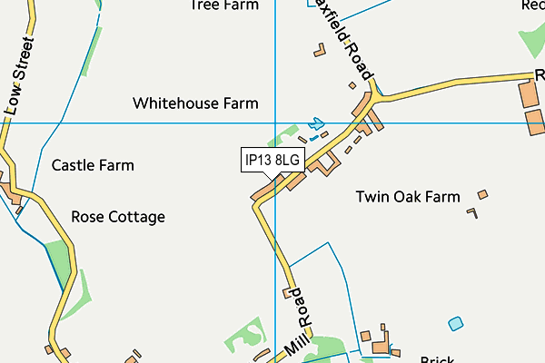 IP13 8LG map - OS VectorMap District (Ordnance Survey)