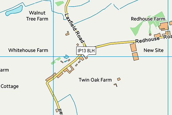 IP13 8LH map - OS VectorMap District (Ordnance Survey)