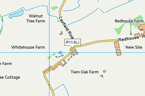 IP13 8LJ map - OS VectorMap District (Ordnance Survey)