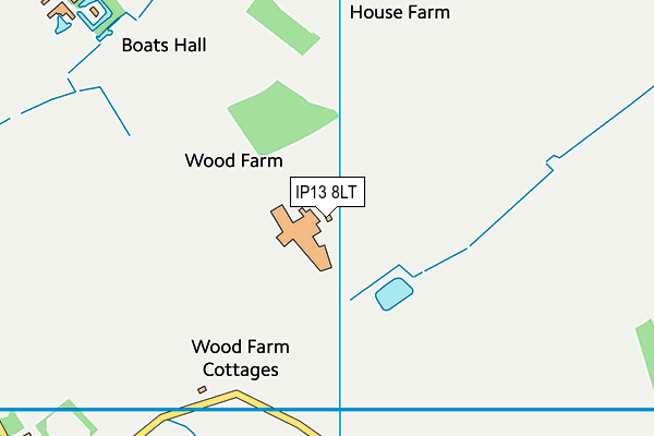 IP13 8LT map - OS VectorMap District (Ordnance Survey)