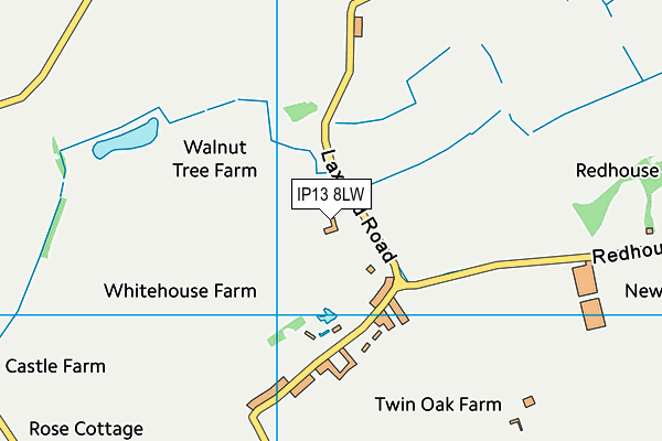 IP13 8LW map - OS VectorMap District (Ordnance Survey)