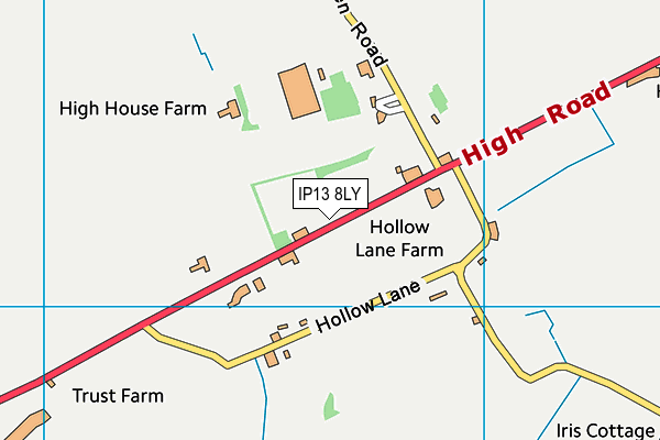 IP13 8LY map - OS VectorMap District (Ordnance Survey)