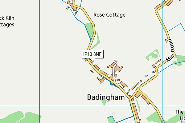 IP13 8NF map - OS VectorMap District (Ordnance Survey)