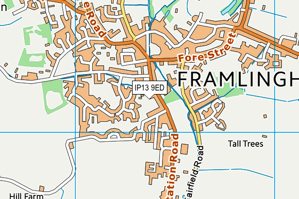 Map of THE FRAMLINGHAM WINE SHOP LTD at district scale