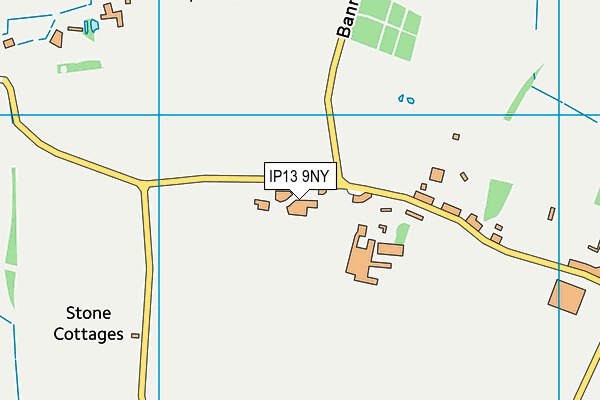 IP13 9NY map - OS VectorMap District (Ordnance Survey)