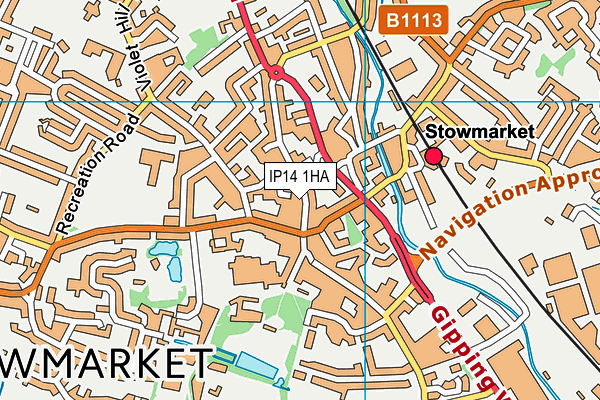 Map of SPARROWHAWK'S CONVENIENCE STORES OF STOWMARKET LTD at district scale