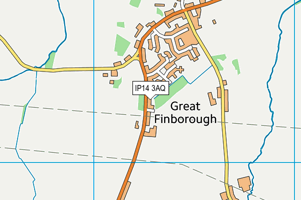 Great Finborough Cevc Primary School map (IP14 3AQ) - OS VectorMap District (Ordnance Survey)