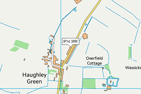 IP14 3RR map - OS VectorMap District (Ordnance Survey)