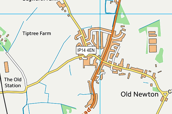 IP14 4EN map - OS VectorMap District (Ordnance Survey)