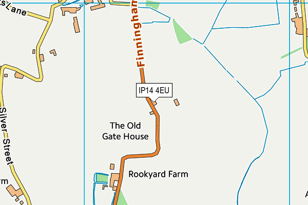 IP14 4EU map - OS VectorMap District (Ordnance Survey)