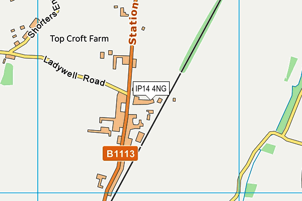 IP14 4NG map - OS VectorMap District (Ordnance Survey)