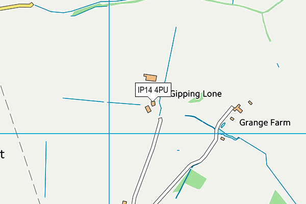 IP14 4PU map - OS VectorMap District (Ordnance Survey)