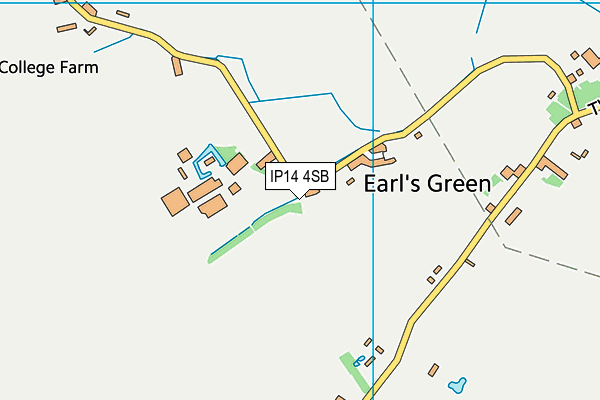 IP14 4SB map - OS VectorMap District (Ordnance Survey)