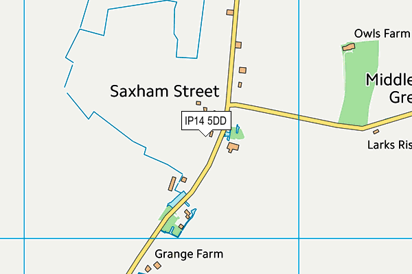 IP14 5DD map - OS VectorMap District (Ordnance Survey)